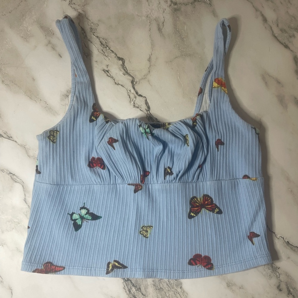Cute Butterfly Top - FOREVER 21